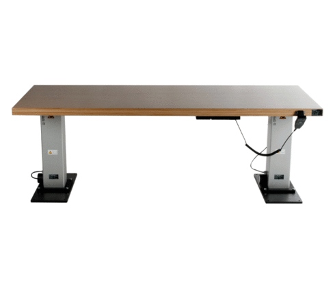 Etabli 2000 x 800 mm avec réglage en hauteur à commande électrique par interrupteur à main Etabli 2000 x 800 mm avec réglage en hauteur à commande électrique par interrupteur à main