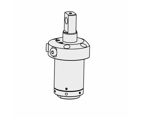 Alloggiamento staffetta con foro per staffa oscillante